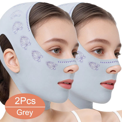 V Line Face Lifting Mask, Chin Strap for Sleeping, V Line Lifting Mask Face Slimming Strap, Double Chin Reducer Jaw Exerciser